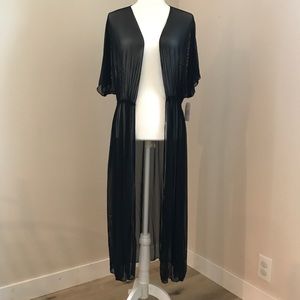 Time and Tru Mesh Duster Kimono Cover Up Robe